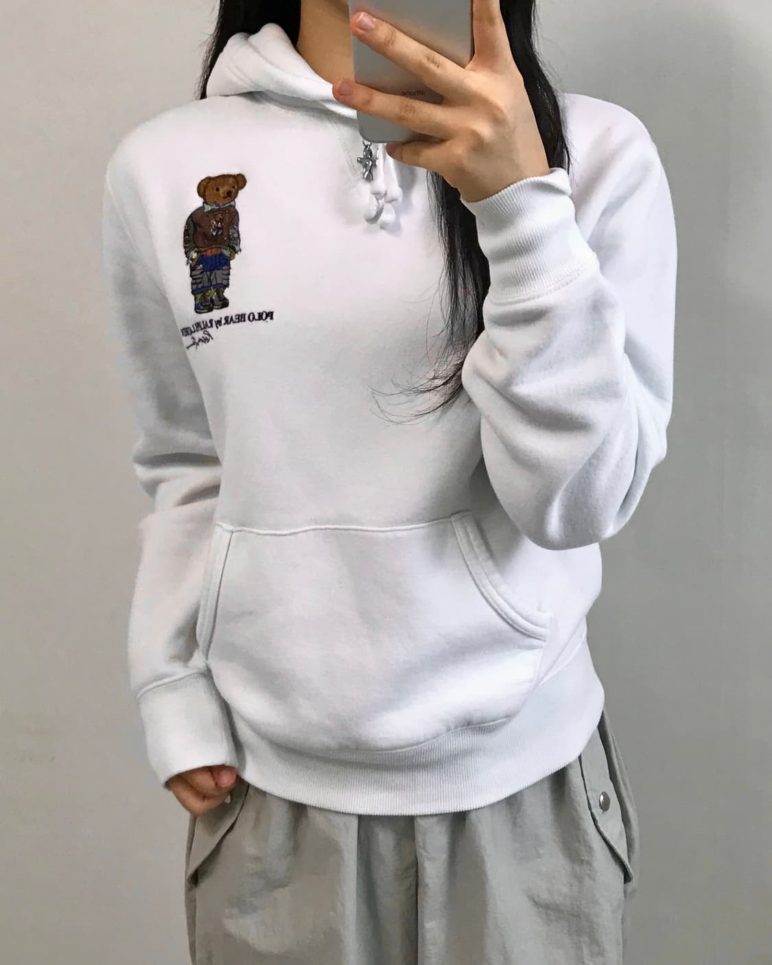 Polo by RalphLauren 폴로 화이트 베어 후디 상품이미지1