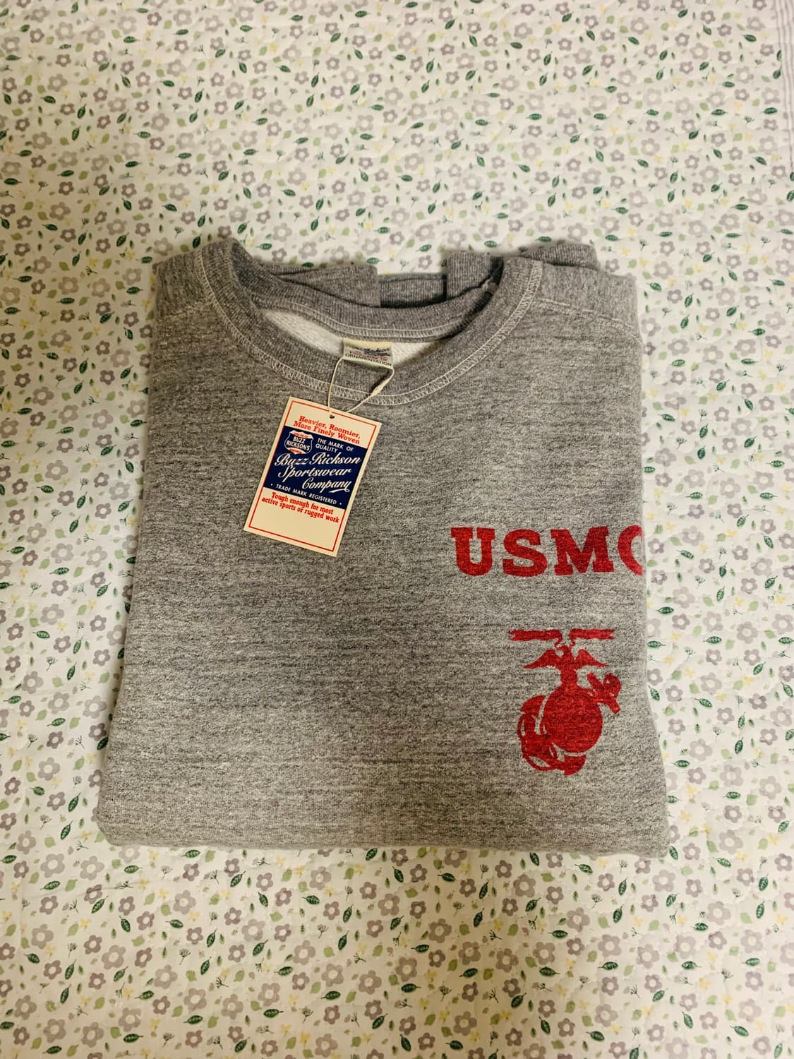 [XL] 버즈릭슨 BR69456 프리덤 슬리브 스웻셔츠 헤더그레이 상품이미지4