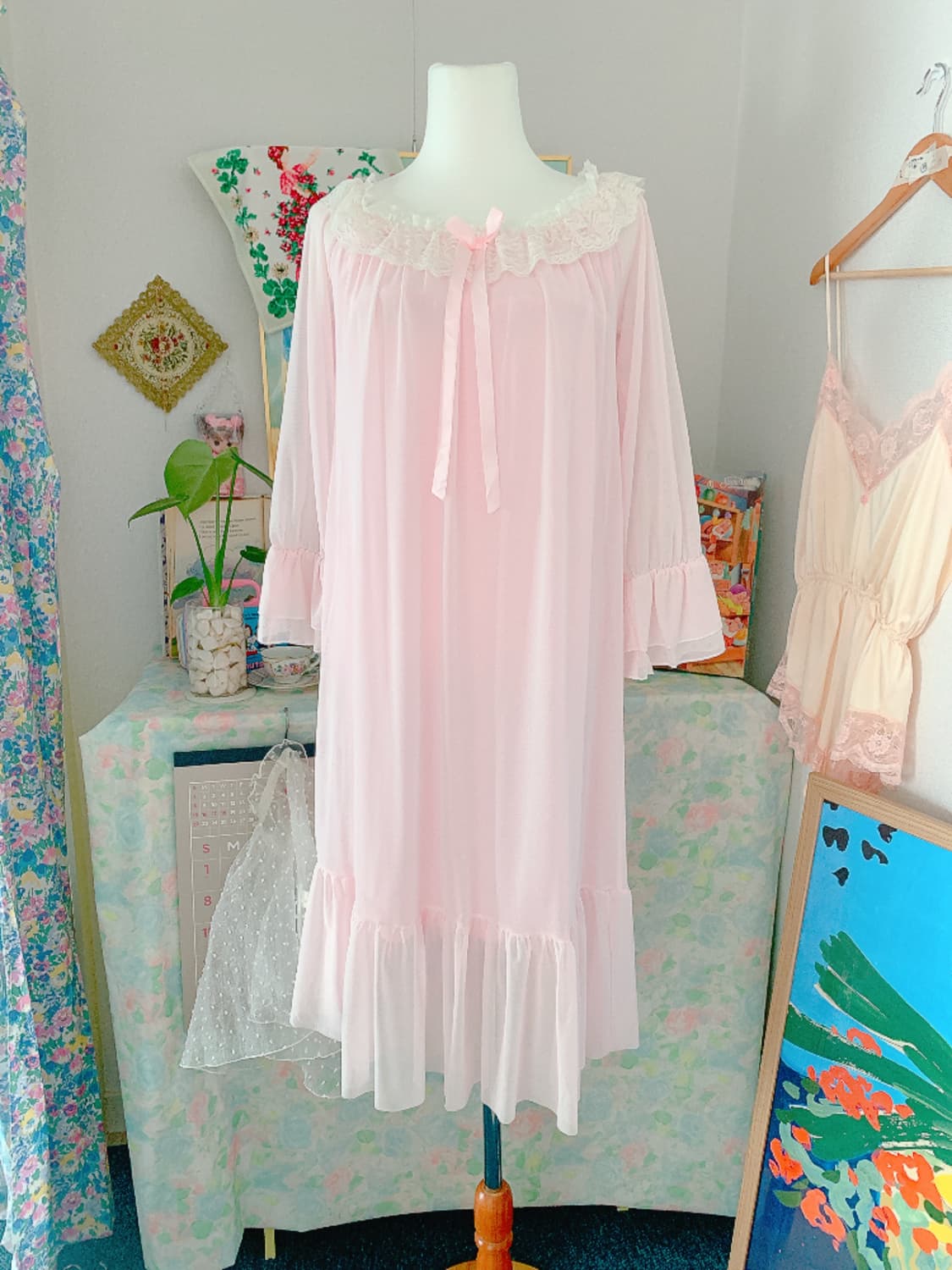 빈티지 나이트웨어 파자마 잠옷 상품이미지1