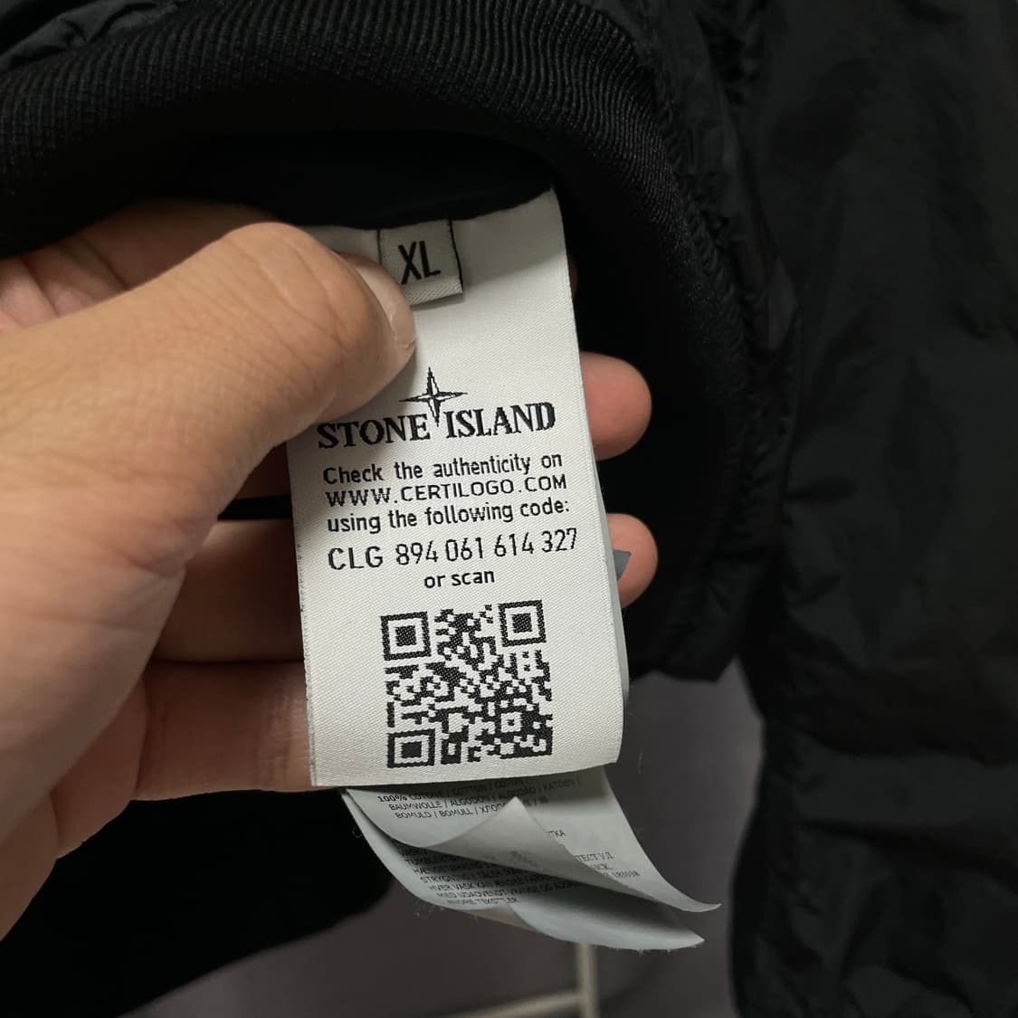 XL 스톤아일랜드 크링클랩스 봄버 자켓 상품이미지6