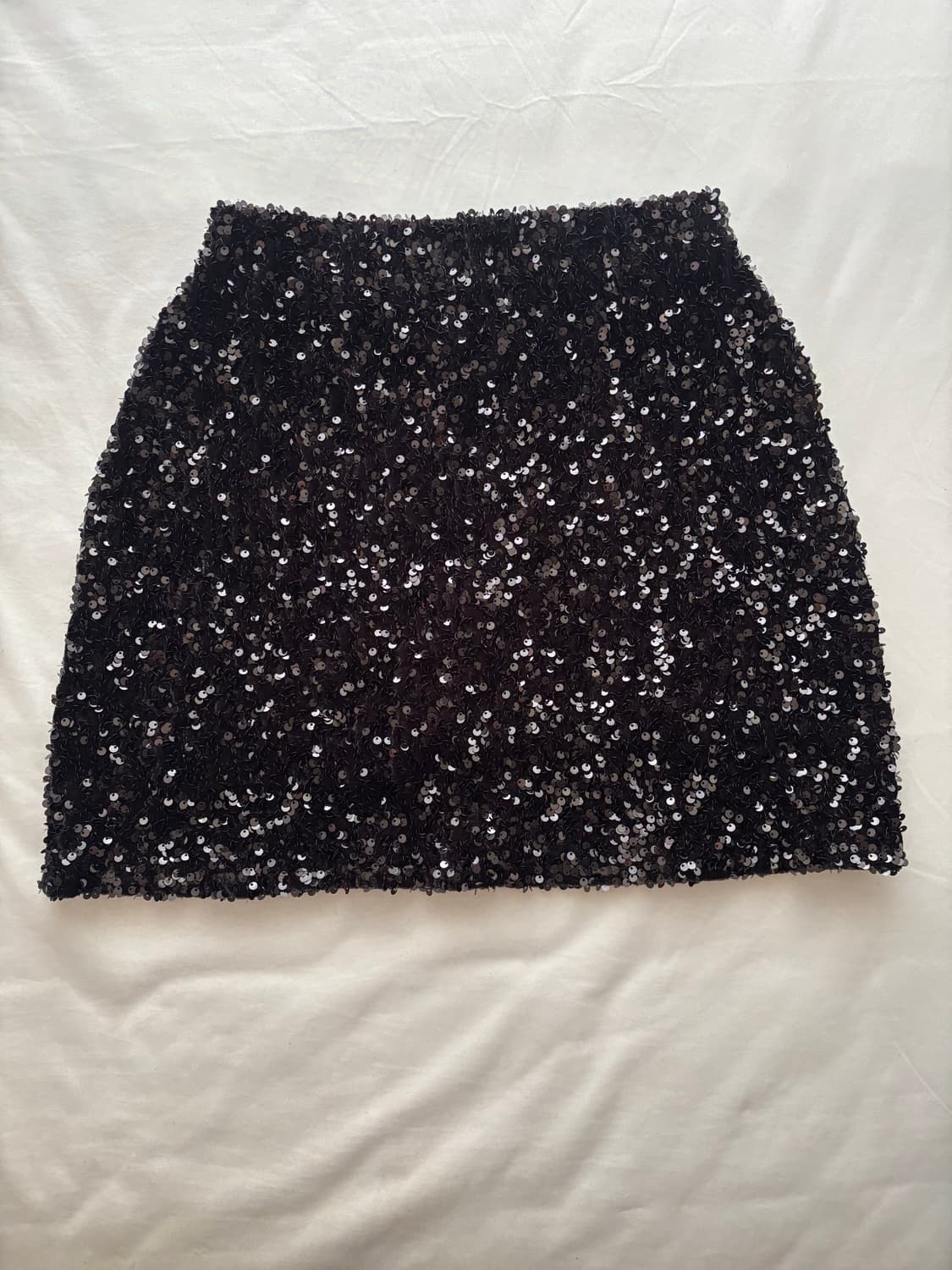 노비야카 스팽글 미니 스커트 블랙 상품이미지2