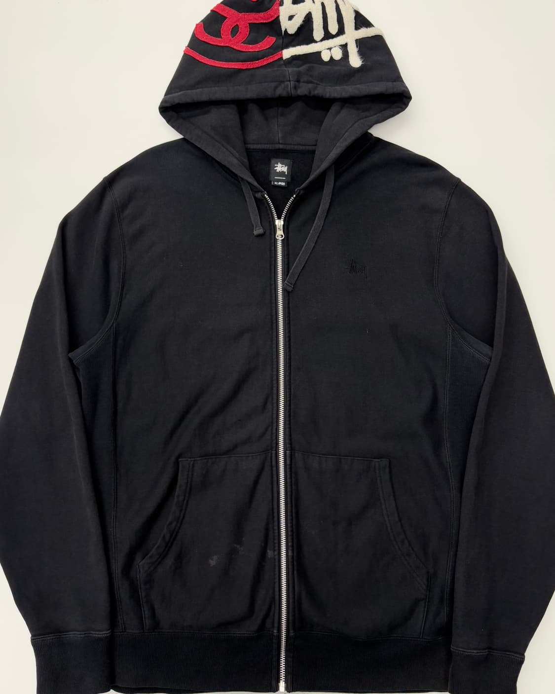 Stussy 스투시 블랙 후드집업 상품이미지2