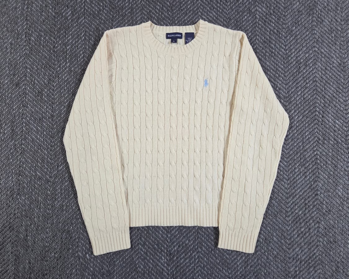 폴로 랄프로렌 울 크림 케이블 니트
 상품이미지1