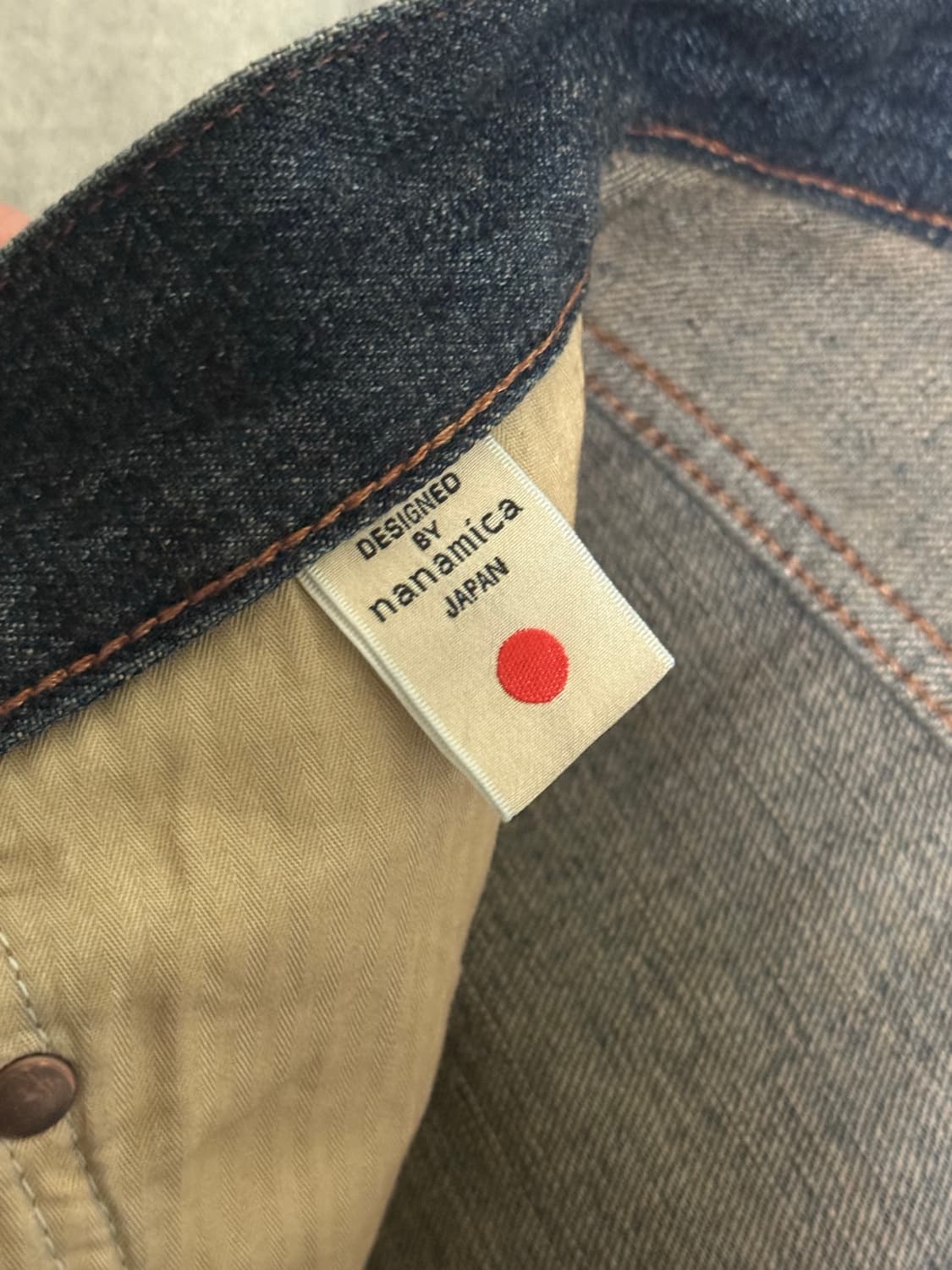 (새상품)나나미카 셀비지데님 빈티지 인디고 34 상품이미지4