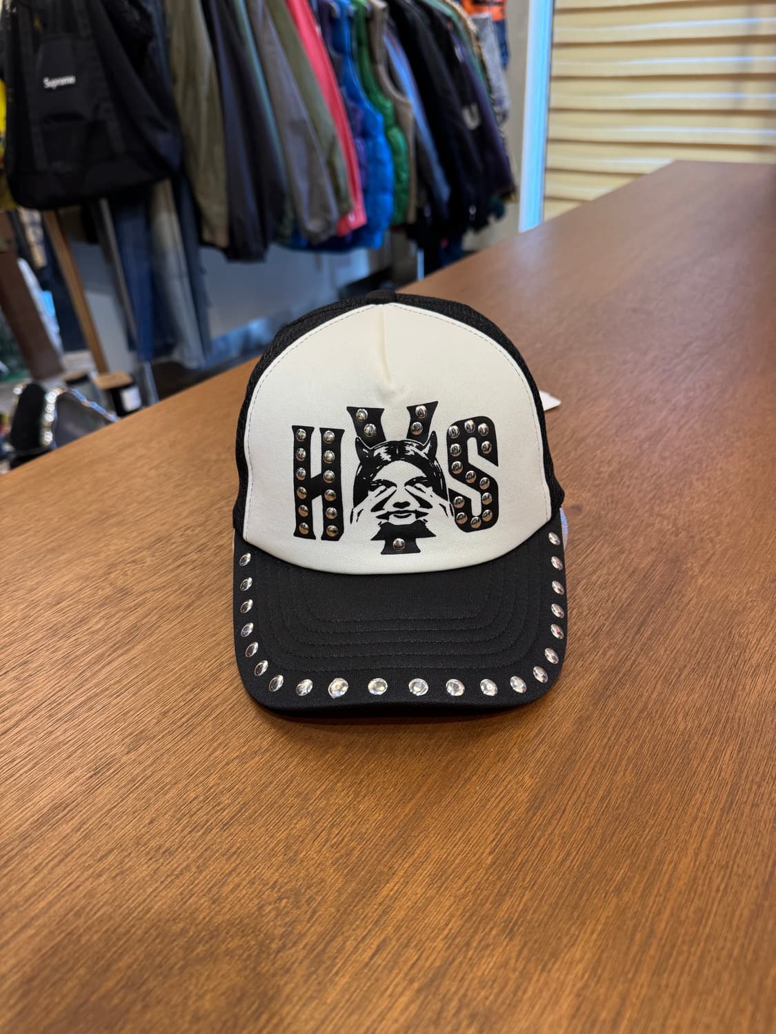 [OS] 히스테릭글래머 see no evil 스터드 메쉬캡  상품이미지1