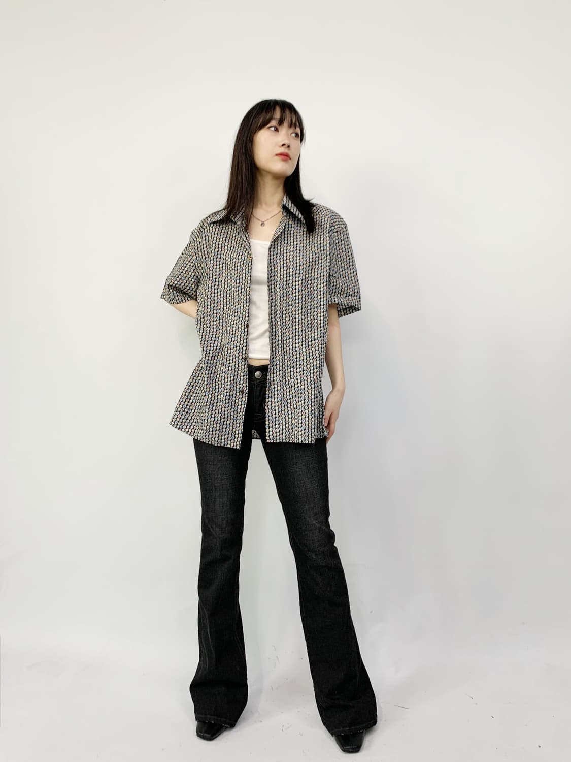  PULL PALZILERI 플라워반팔 셔츠 상품이미지2