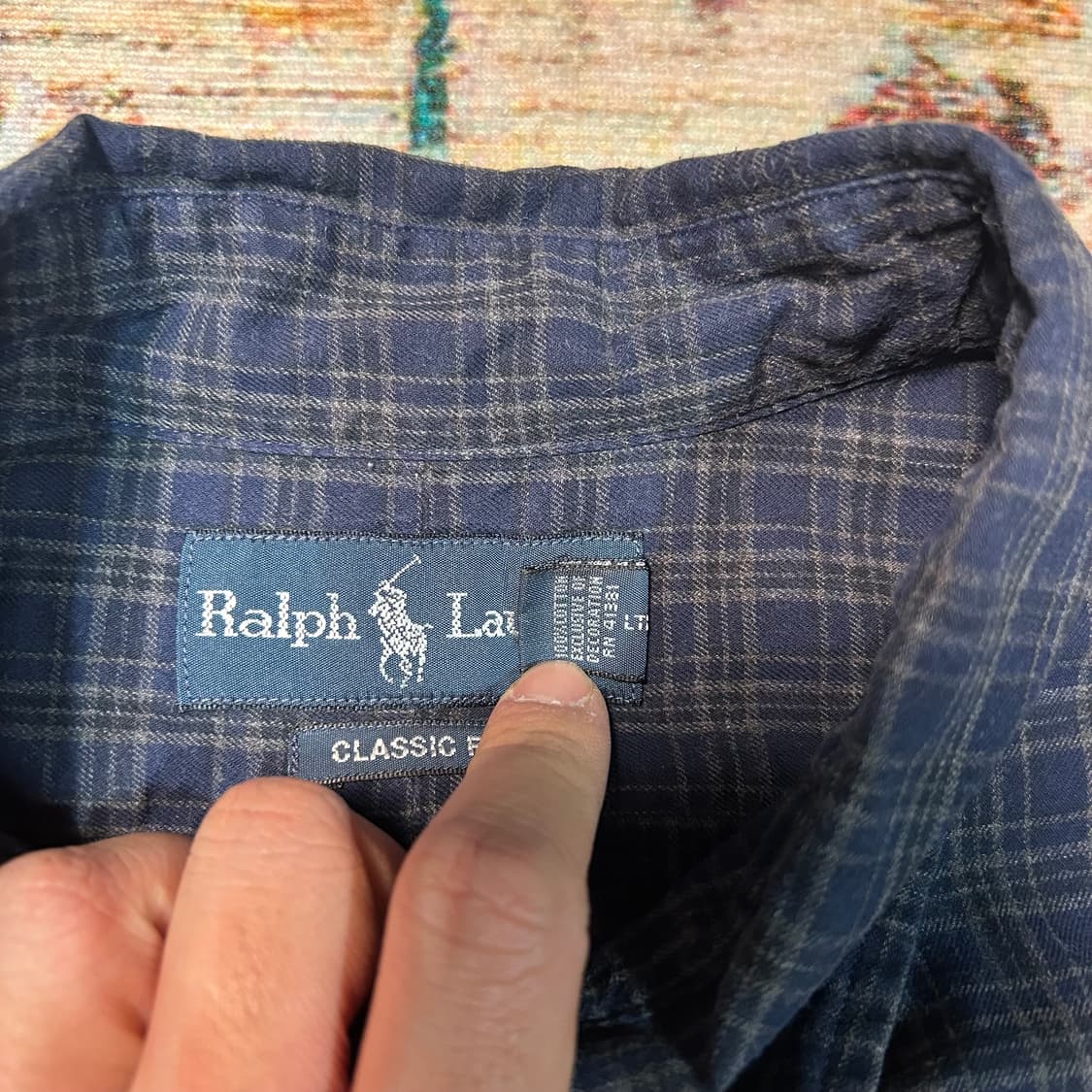 [2XL] 90s 폴로 랄프로렌 포니 체크 셔츠 상품이미지4