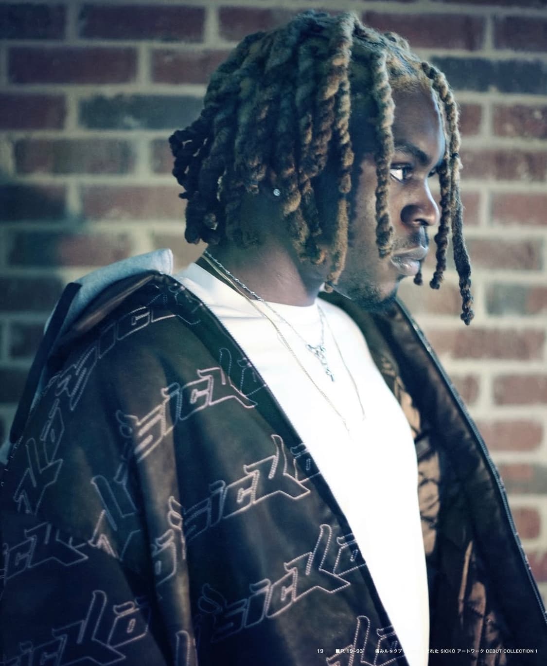 Sicko born from pain 페이디드 레더 후디 자켓 L 상품이미지8