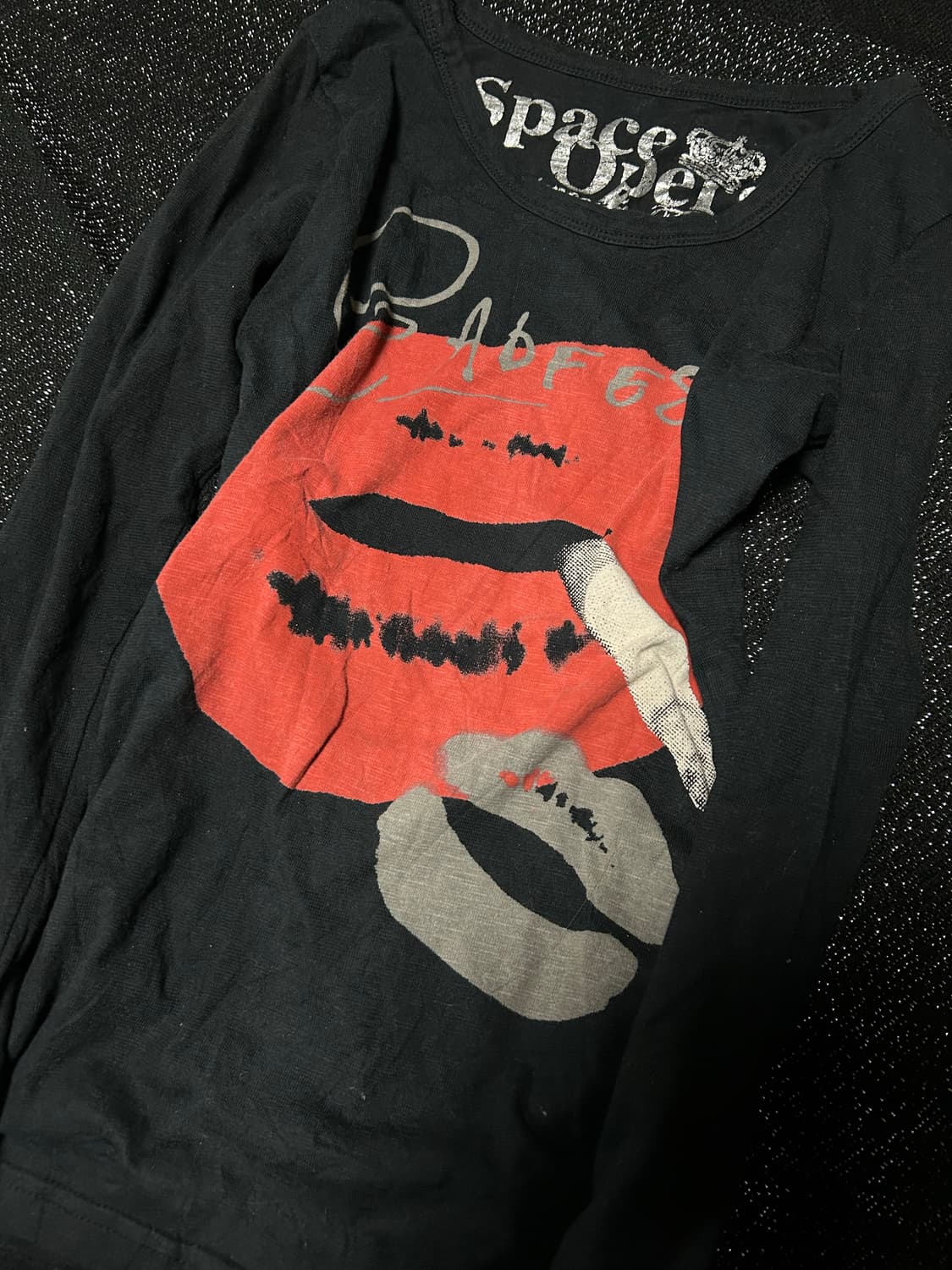 2000s JPN 펑크 Y2K 블랙 롱슬리브 상품이미지2