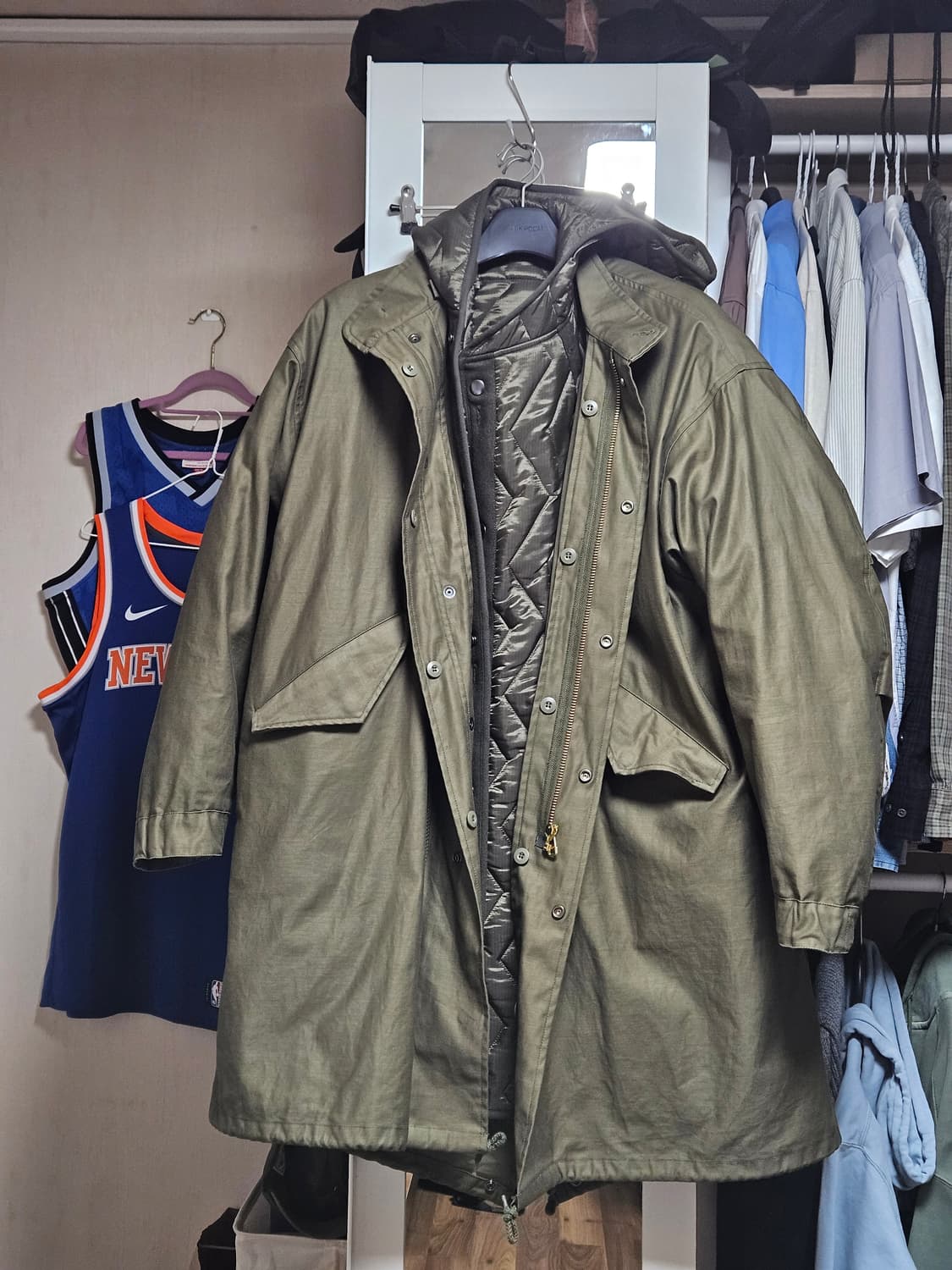 퍼블릭피겨) 코튼 백사틴 M-65 파카 4사이즈 상품이미지1