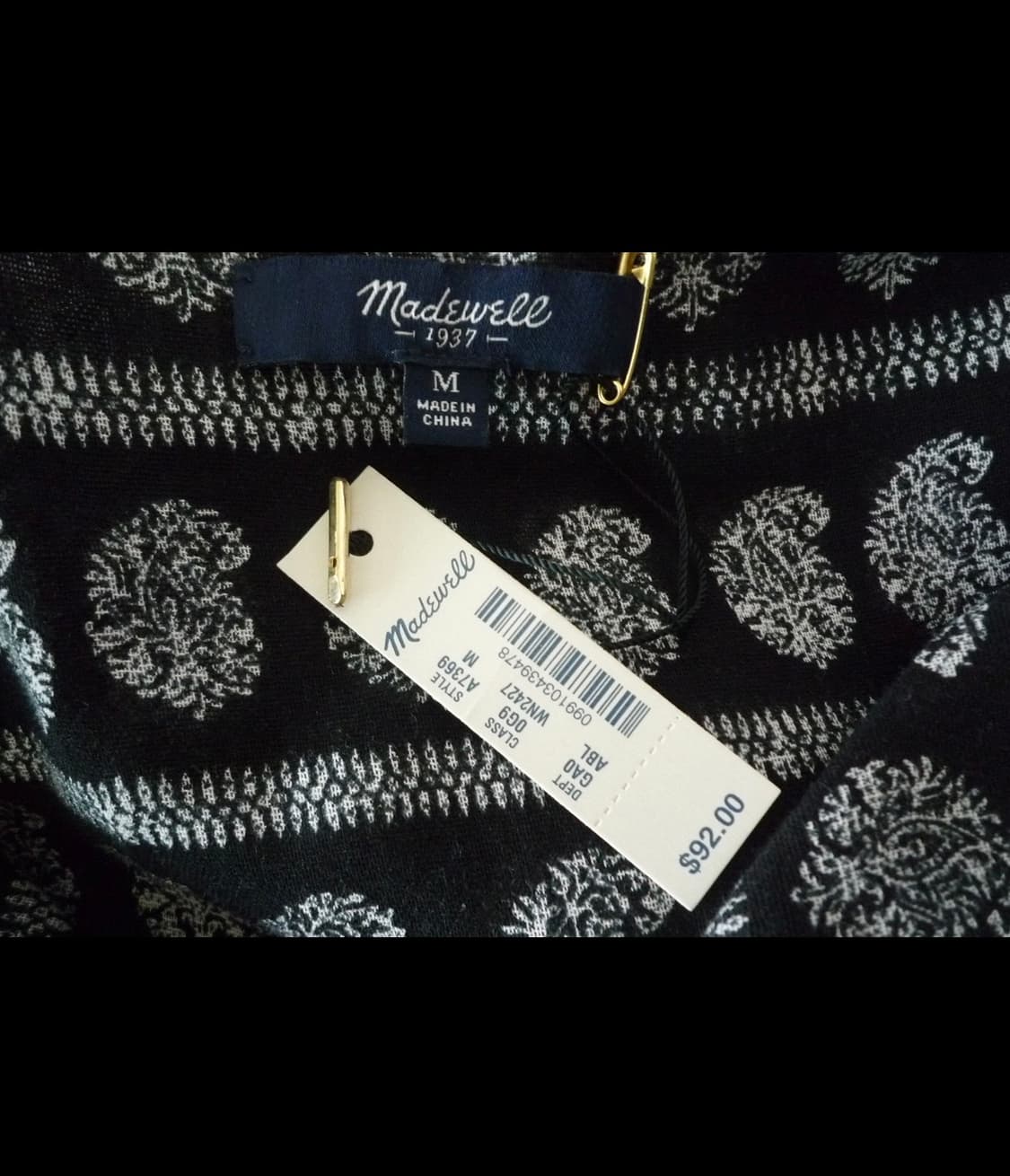 MADEWELL 메이드웰 - Peasant Printed Blouse 상품이미지5