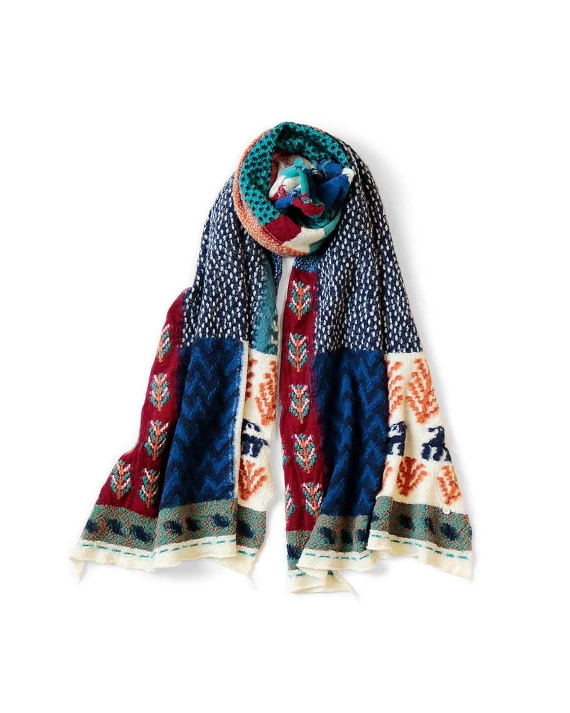 캐피탈 울 빌리지 가베 머플러 새상품 상품이미지1