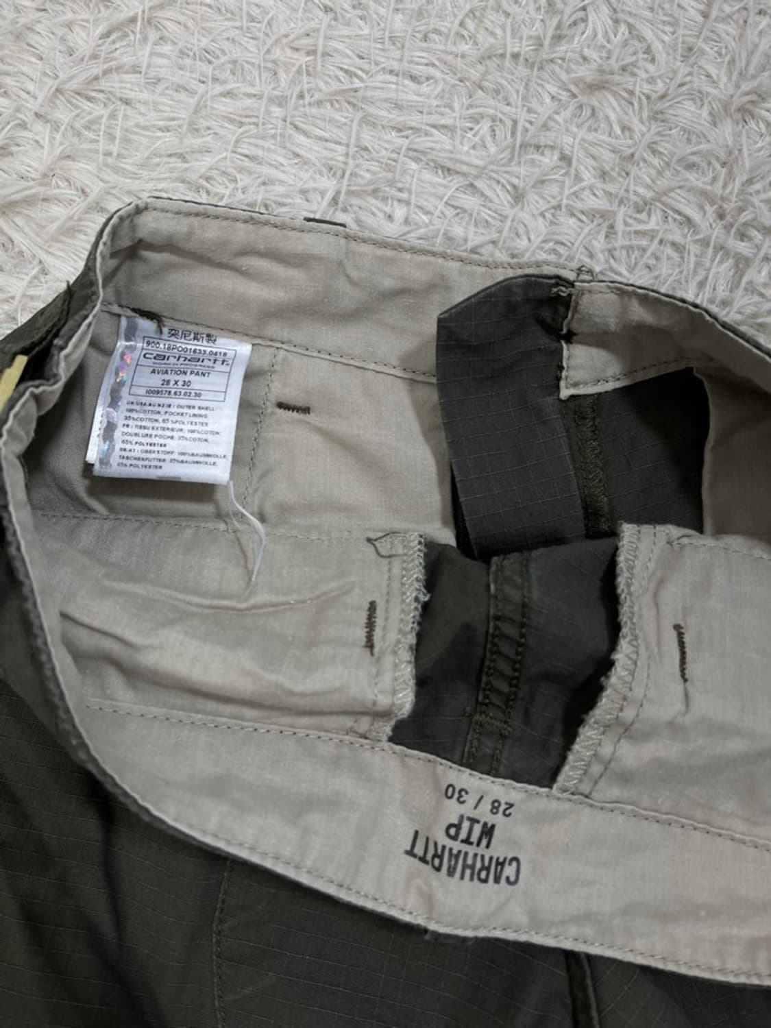 칼하트 WIP 립스탑 카고 팬츠/#3103 상품이미지5