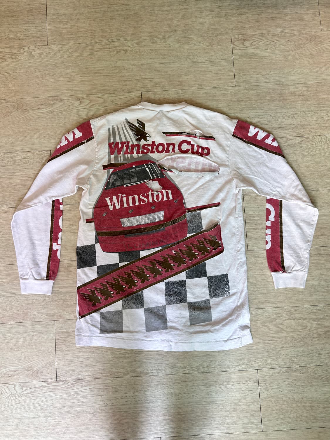 Vintage distressed Winston Long sleeve 상품이미지2
