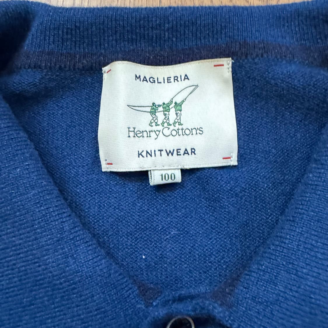 헨리코튼 캐시미어 카라 폴로 니트 상품이미지3