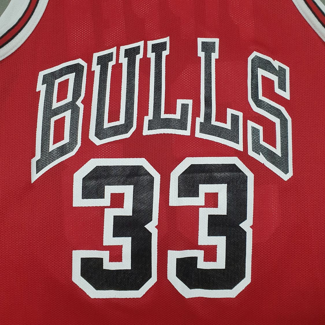 실측 M) 챔피온 피펜 시카고불스 클래식 NBA 어센틱 홈 져지 검빨 상품이미지3