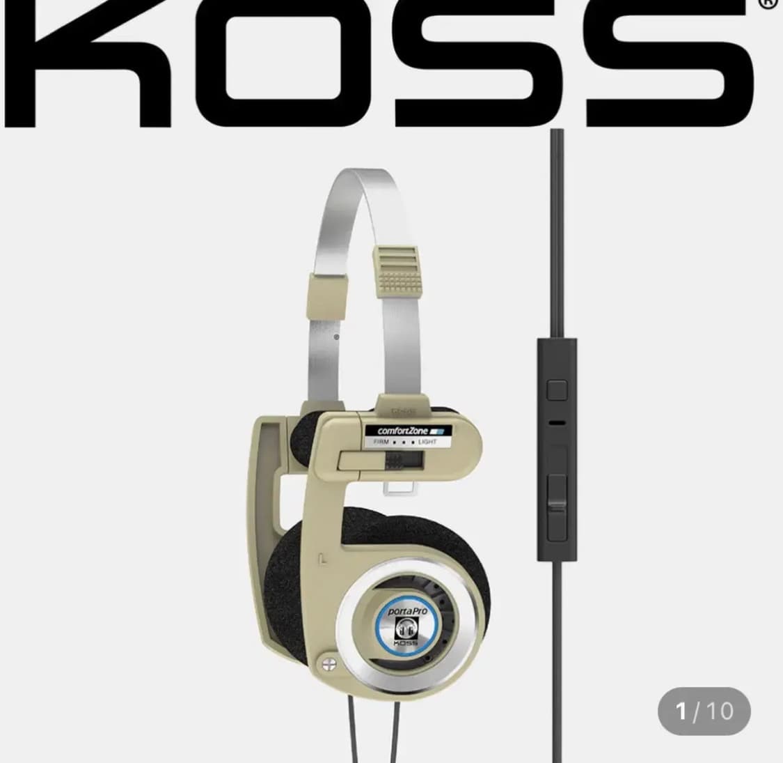 Koss porta 코스 포르타 프로 베이지 헤드셋 헤드폰 상품이미지3