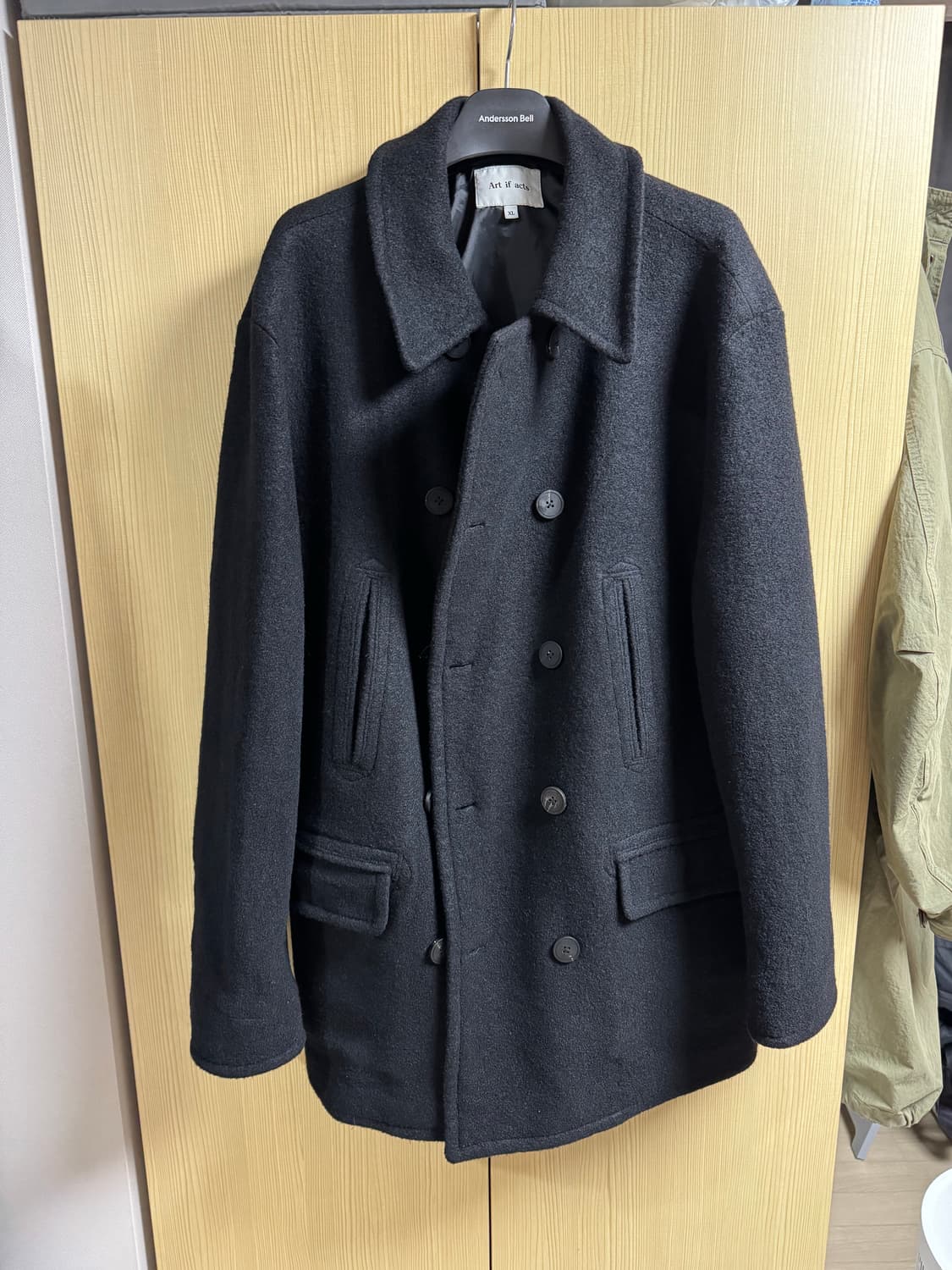 [XL] 아트이프액츠 피코트 블랙 상품이미지1