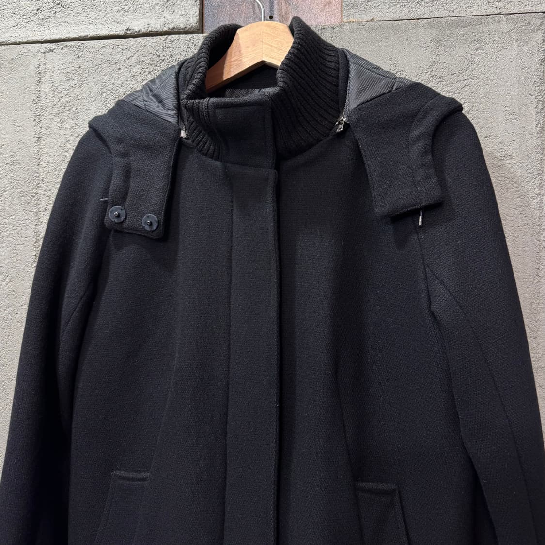 라코스테 울 블루종 후드 자켓 (S)   상품이미지3