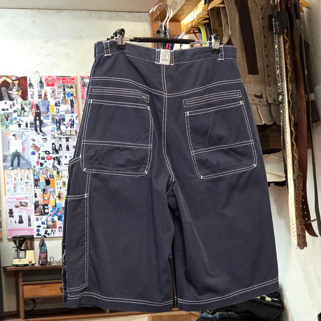 JPN 아식스 네이비 버뮤다 팬츠 상품이미지5