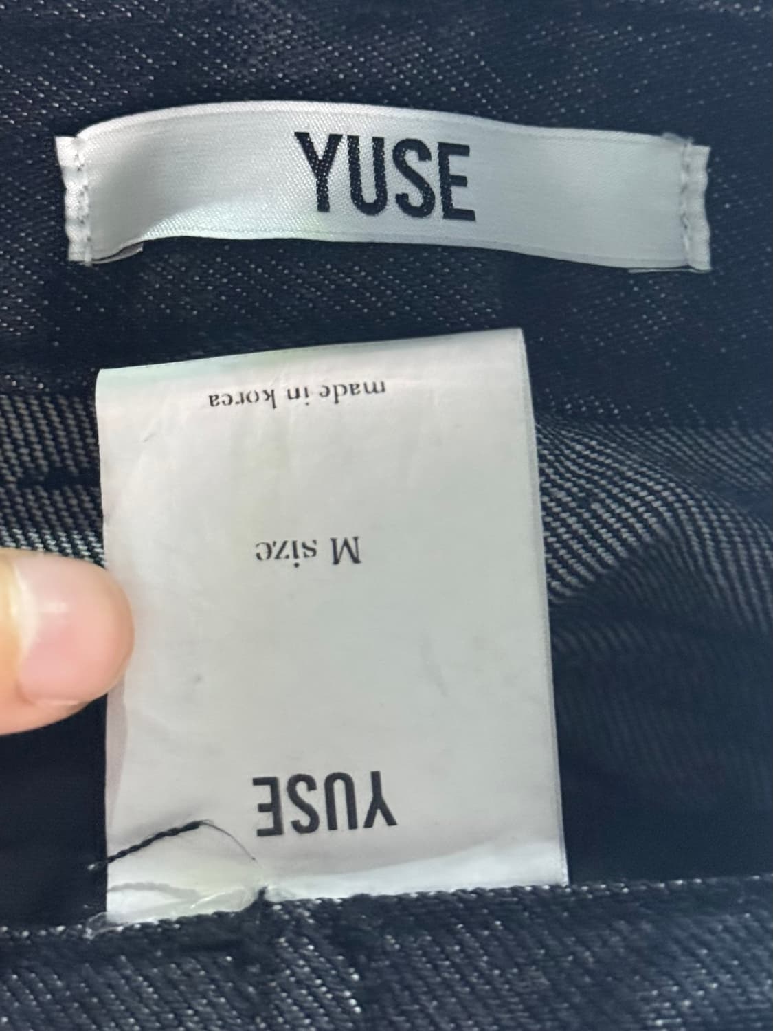 YUSE 유즈 스트레이트 오가닉 데님 블랙 카리나 23 24 하이웨이스트 상품이미지8