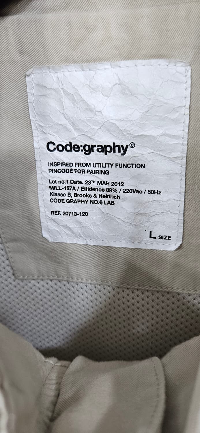 code:graphy 유틸리티 자켓 L 상품이미지3