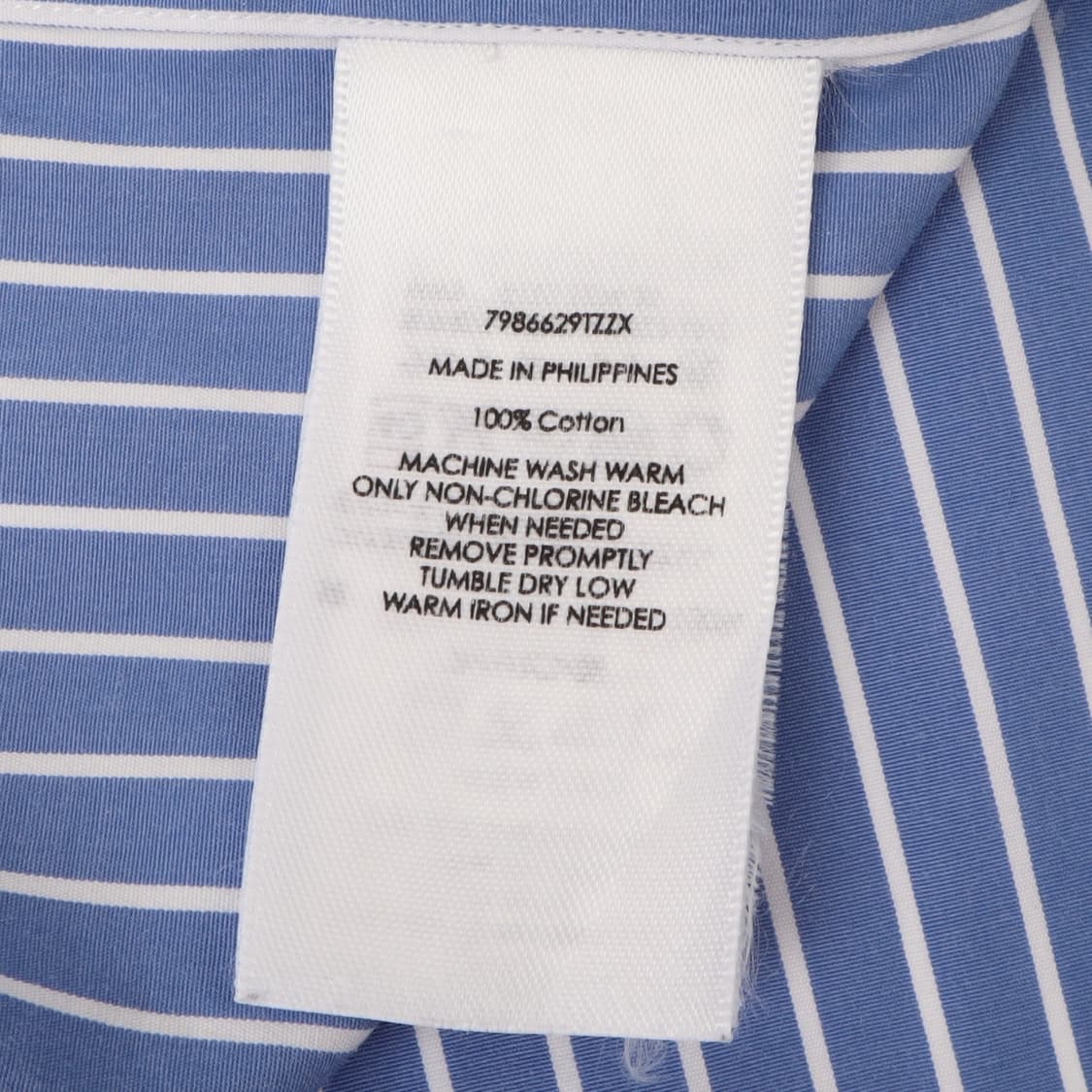 폴로 랄프로렌 블루 스트라이프 코튼 셔츠 상품이미지9
