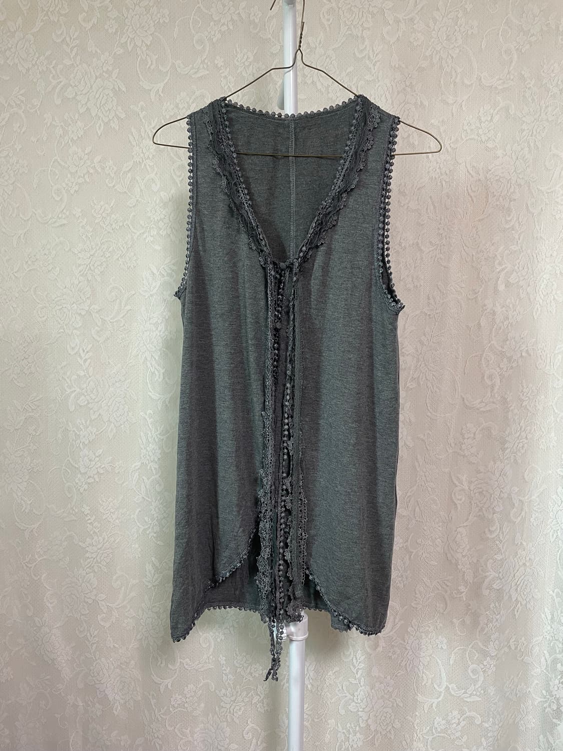 boho lace layered vest 상품이미지1
