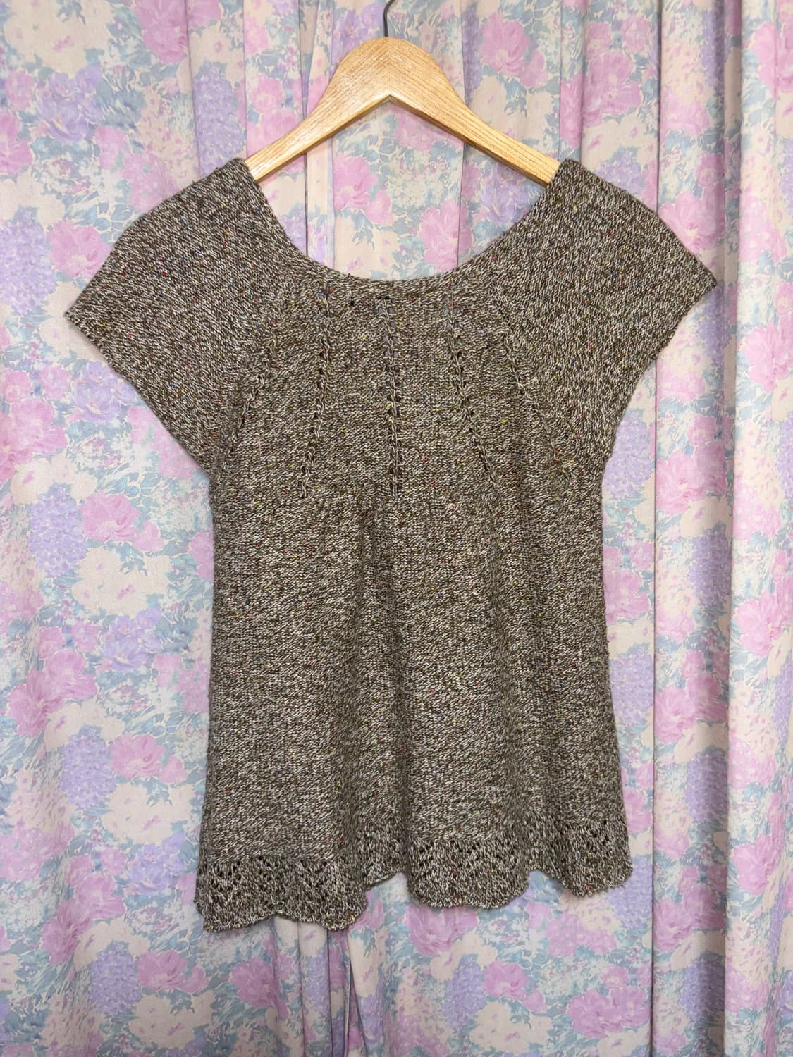 베이지 보카시 반소매 니트  상품이미지9