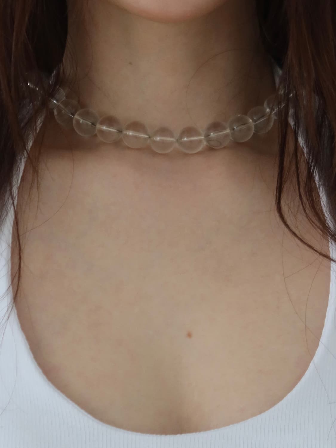clear beads necklace 상품이미지1