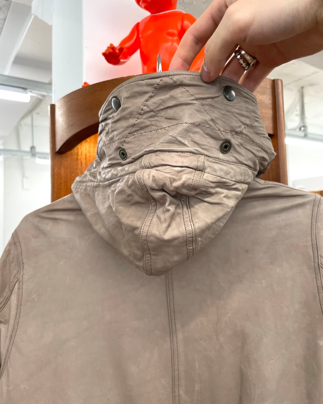 sisii 레더 피쉬테일 파카 상품이미지9