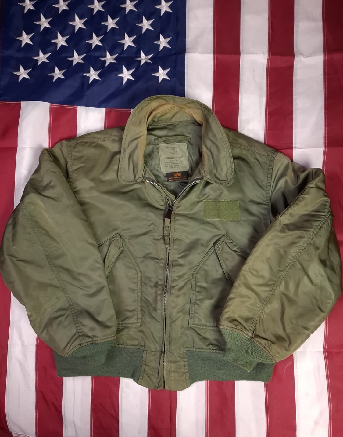 오리지날 미국제조 알파사 미공군 민수용 CWU-45/P 항공자켓 상품이미지1