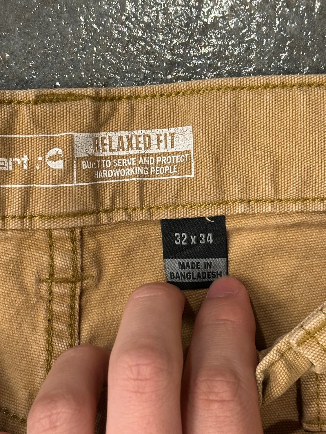 칼하트 릴렉스핏 워크팬츠 32X34 상품이미지4