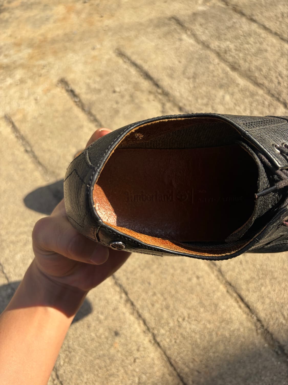 00s Timberland 블랙 레더 더비 슈즈 260mm 상품이미지8