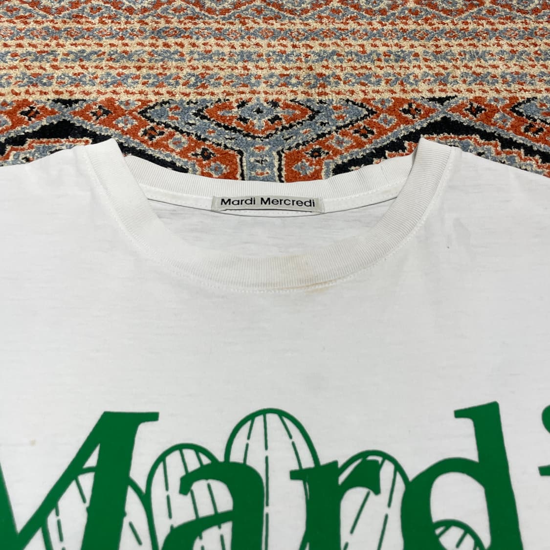  마르디메크레디 스펠로고 화이트 반팔티셔츠 여성L 상품이미지5