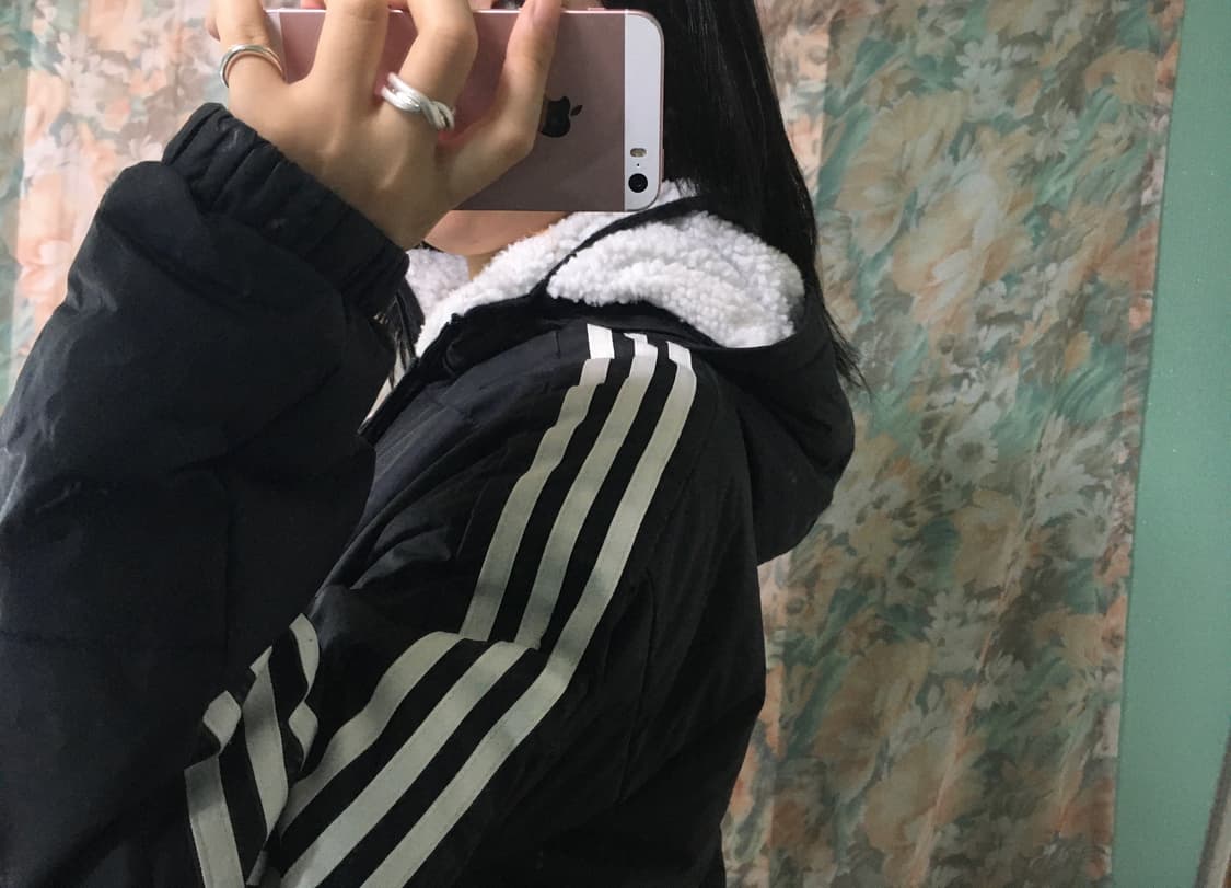 Adidas Black Long jaket 아디다스 롱패딩 상품이미지3