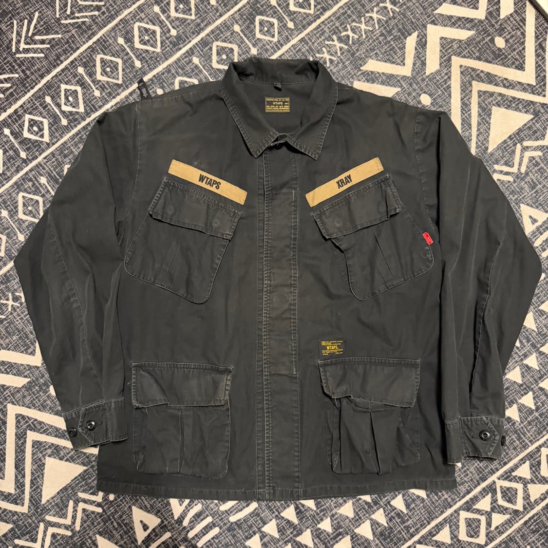 16AW 더블탭스 정글 셔츠 블랙 상품이미지1