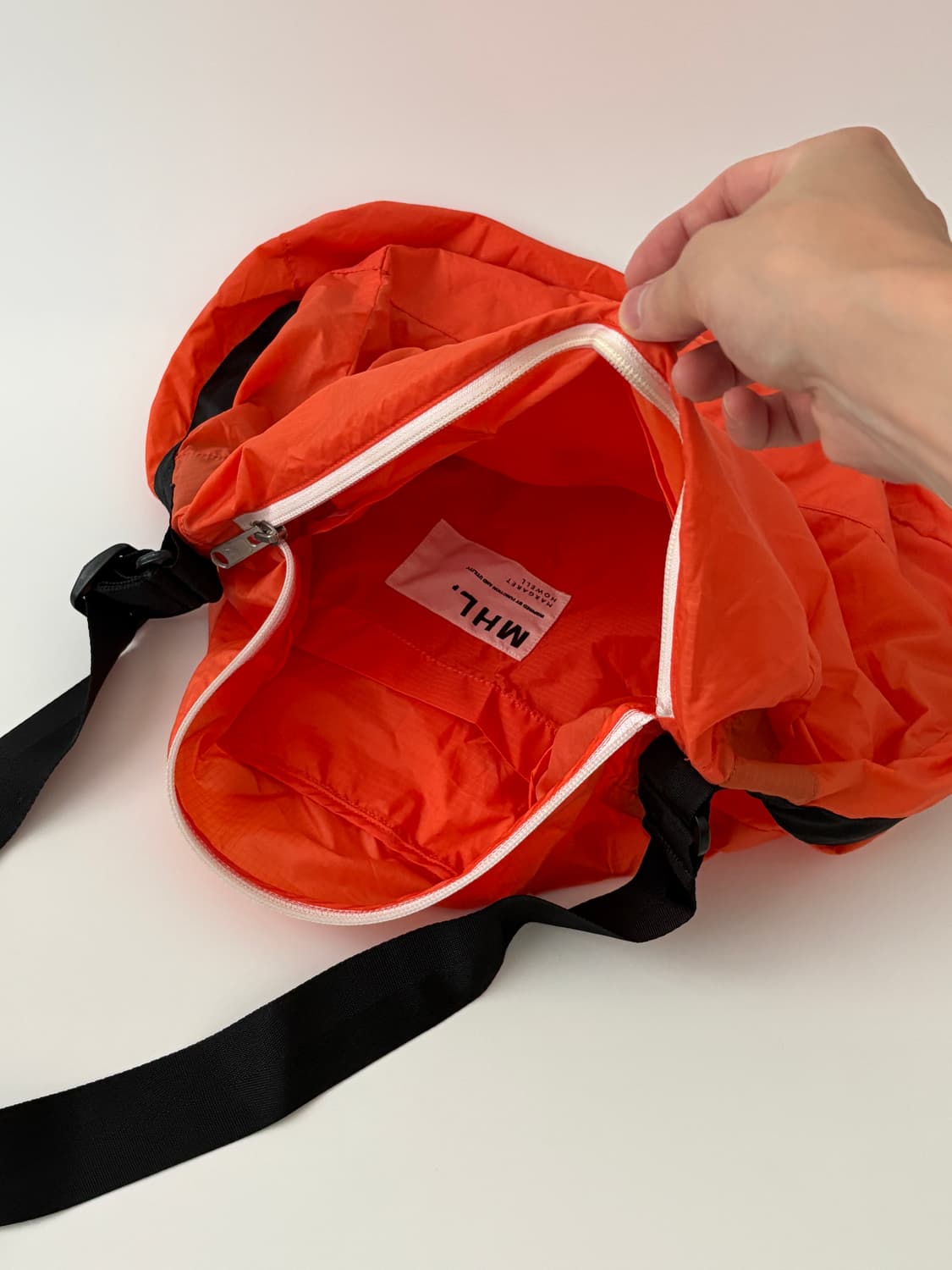 nylon ripstop shoulder bag (orange) 상품이미지8