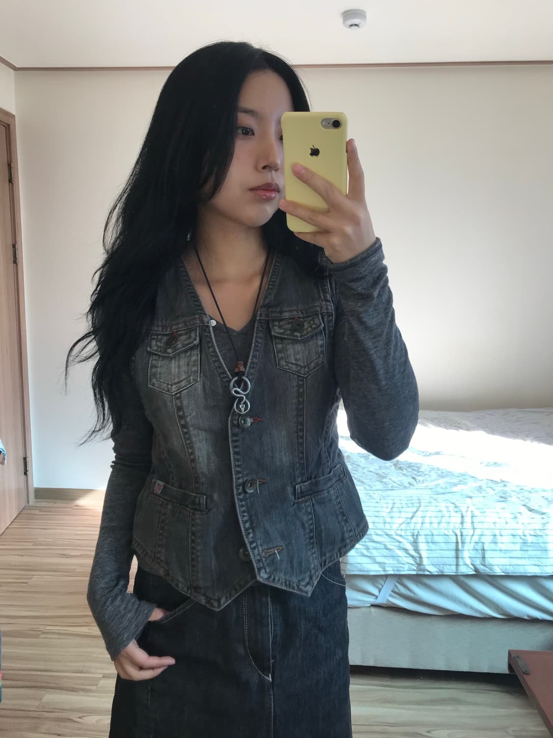 웨스턴 데님 조끼 상품이미지2