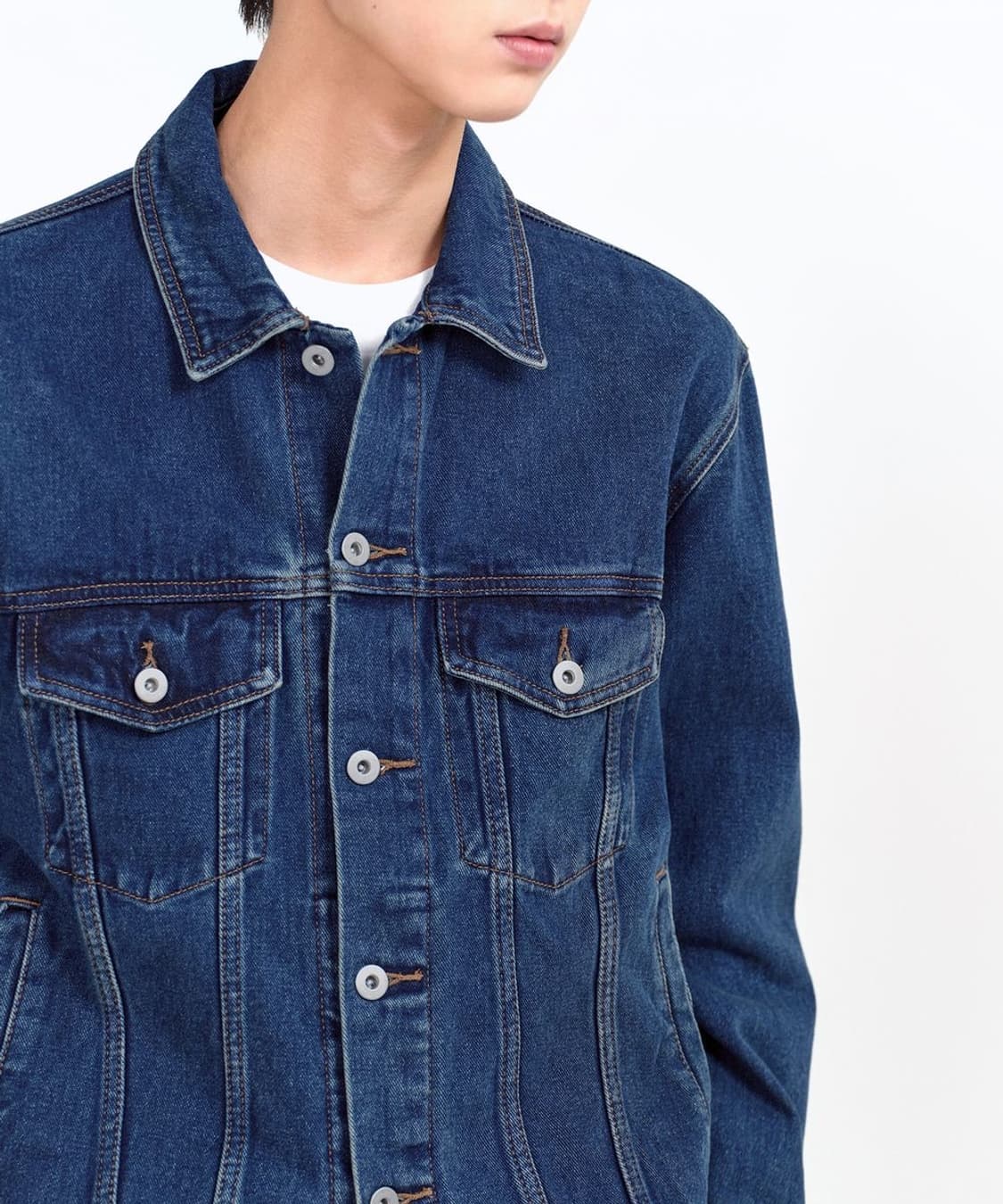 무신사스탠다드 무탠 릴렉스드 트러커 데님자켓 미디엄 인디고 2XL 상품이미지2