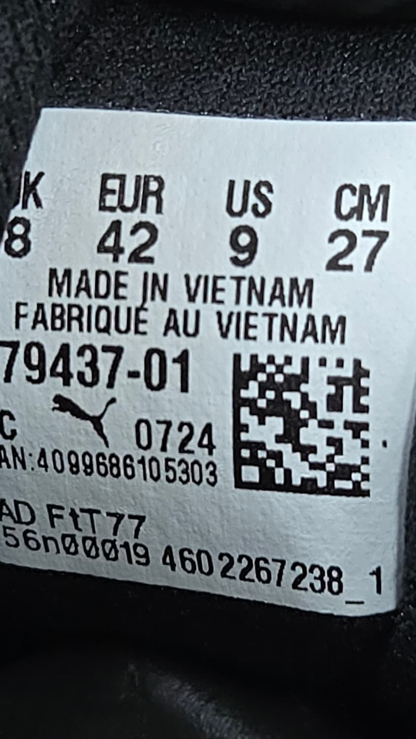 푸마 270mm-  스카이로켓 라이트 블랙 화이트 상품이미지7