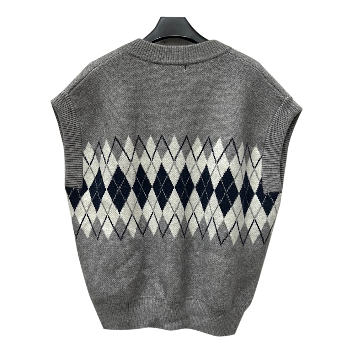 Gola 골라 오버핏 아가일 니트 베스트 조끼 L 상품이미지2