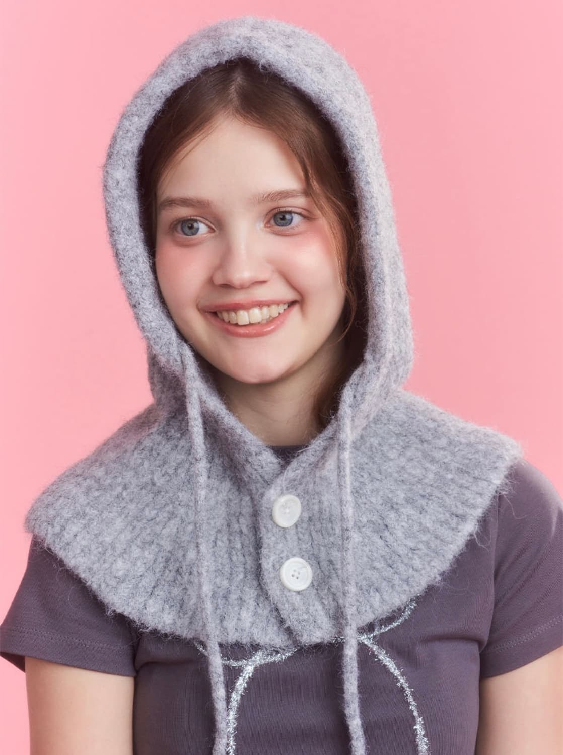 앵브룩스 디어 마이 러브 바라클라바 그레이 상품이미지1