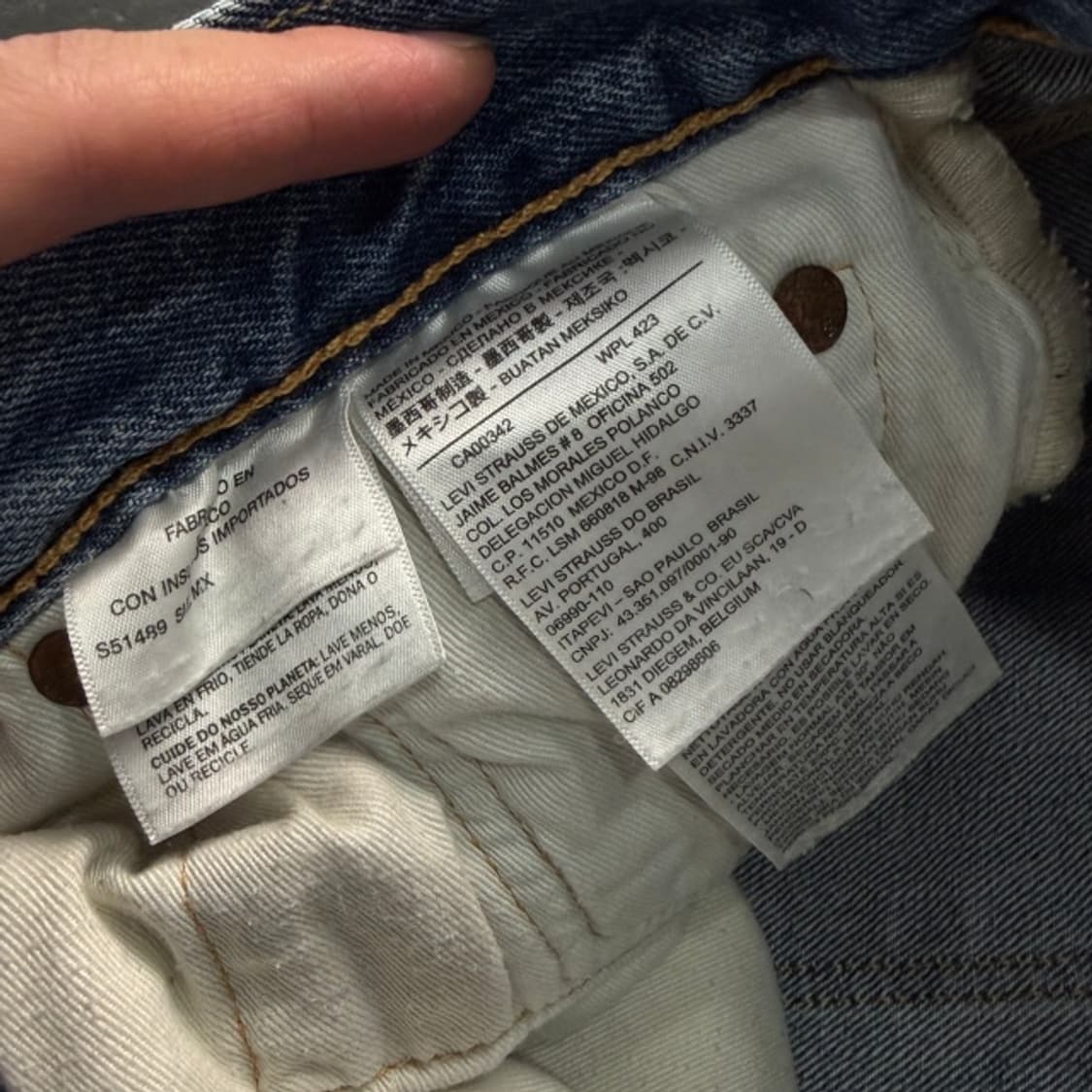 30 리바이스 501 데미지 데님팬츠  상품이미지3