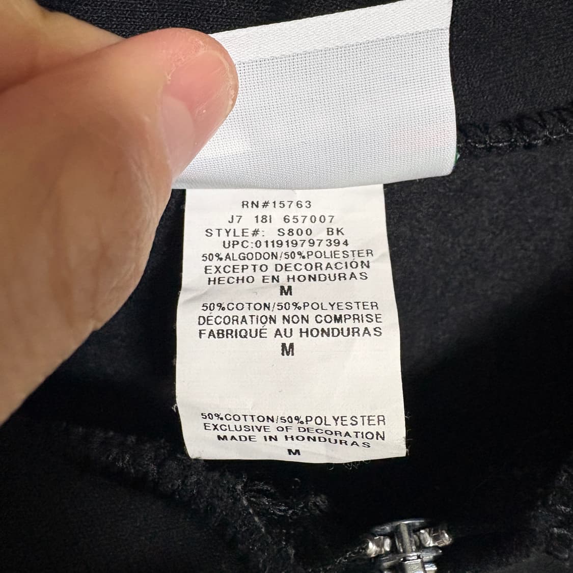 챔피온 로고 후드집업 / 블랙, M 상품이미지8