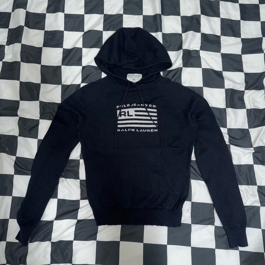 폴로 랄프로렌 성조기 니트 후드 상품이미지1