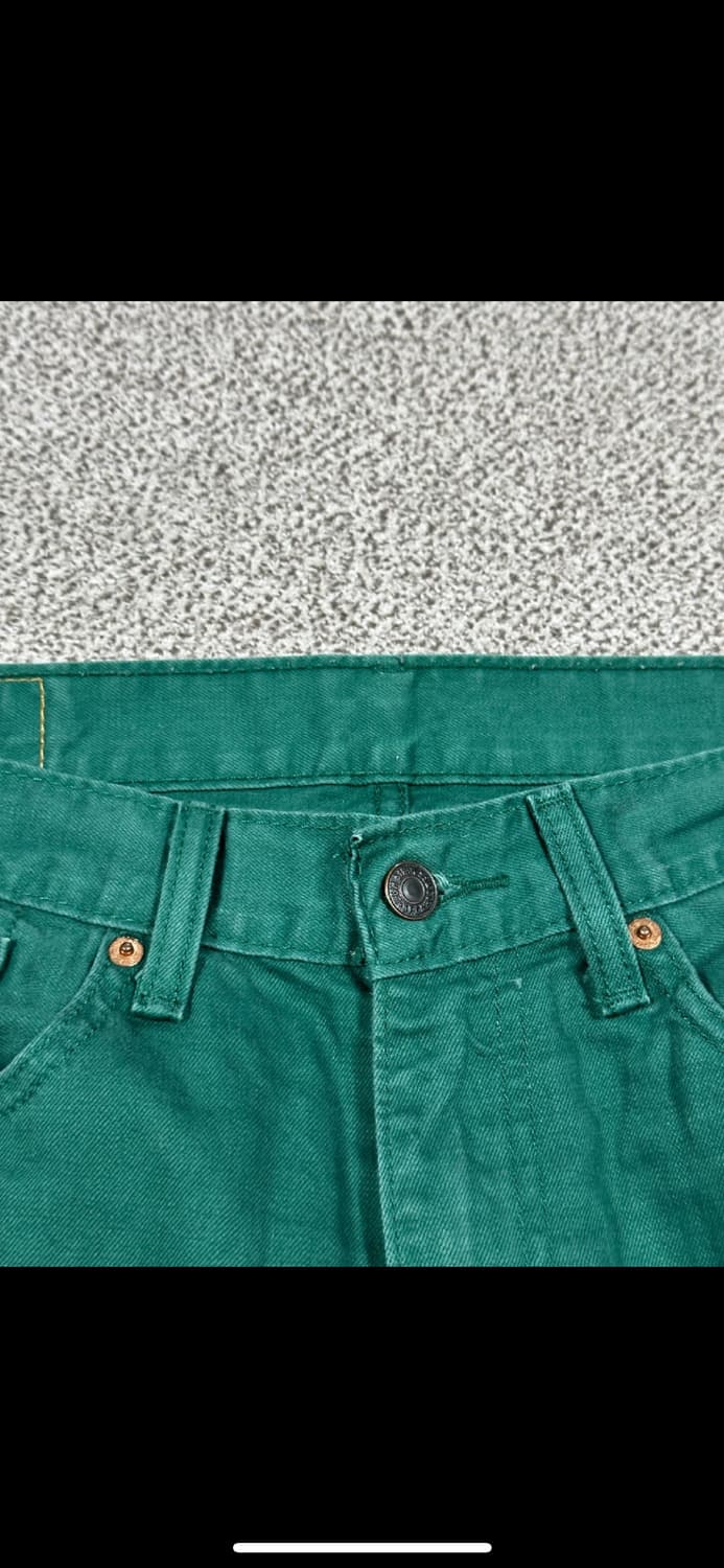 Levi's 리바이스 505 그린 데님 (w32 L32) 상품이미지7