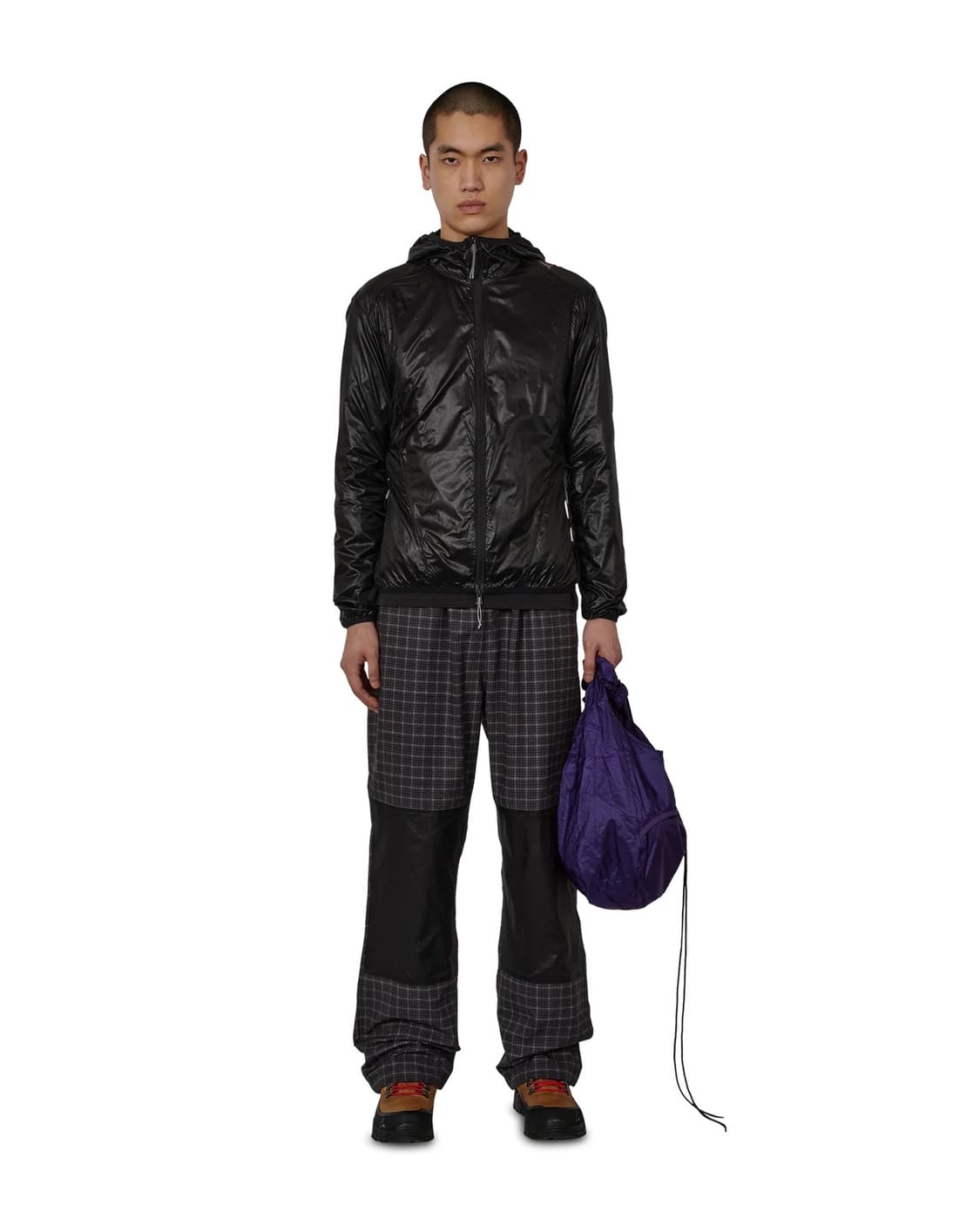 [M,L,XL]로아 하이킹 26ss 휴 패커블 윈드 자켓/블랙 상품이미지5