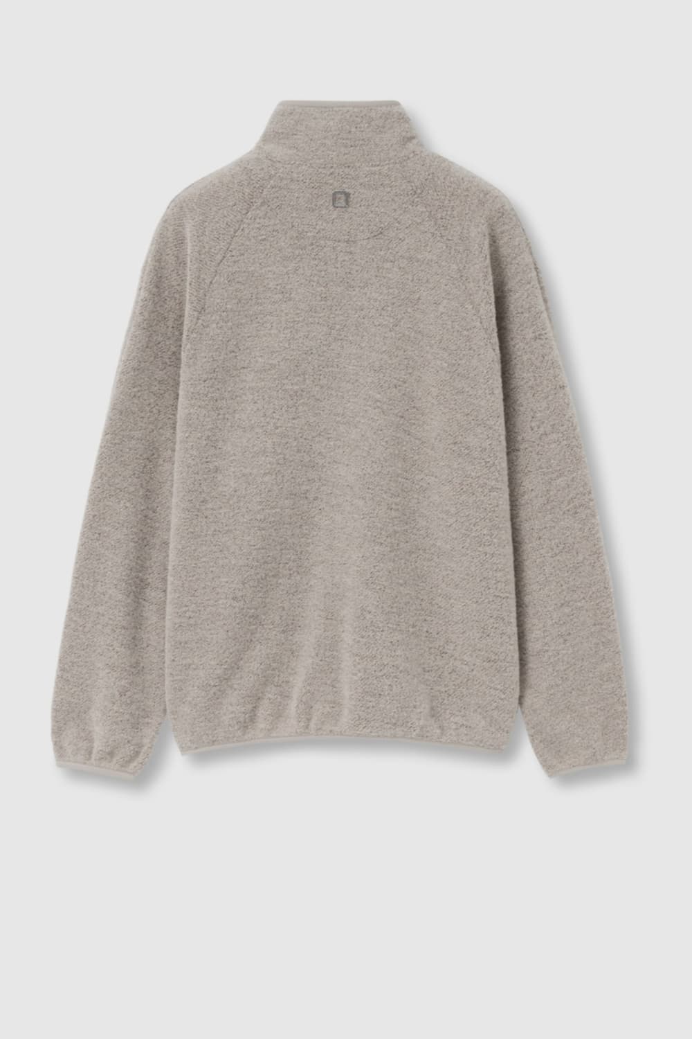 우영미 베이지 부클 하프 집업 스웨트 52 (110~115) 상품이미지5