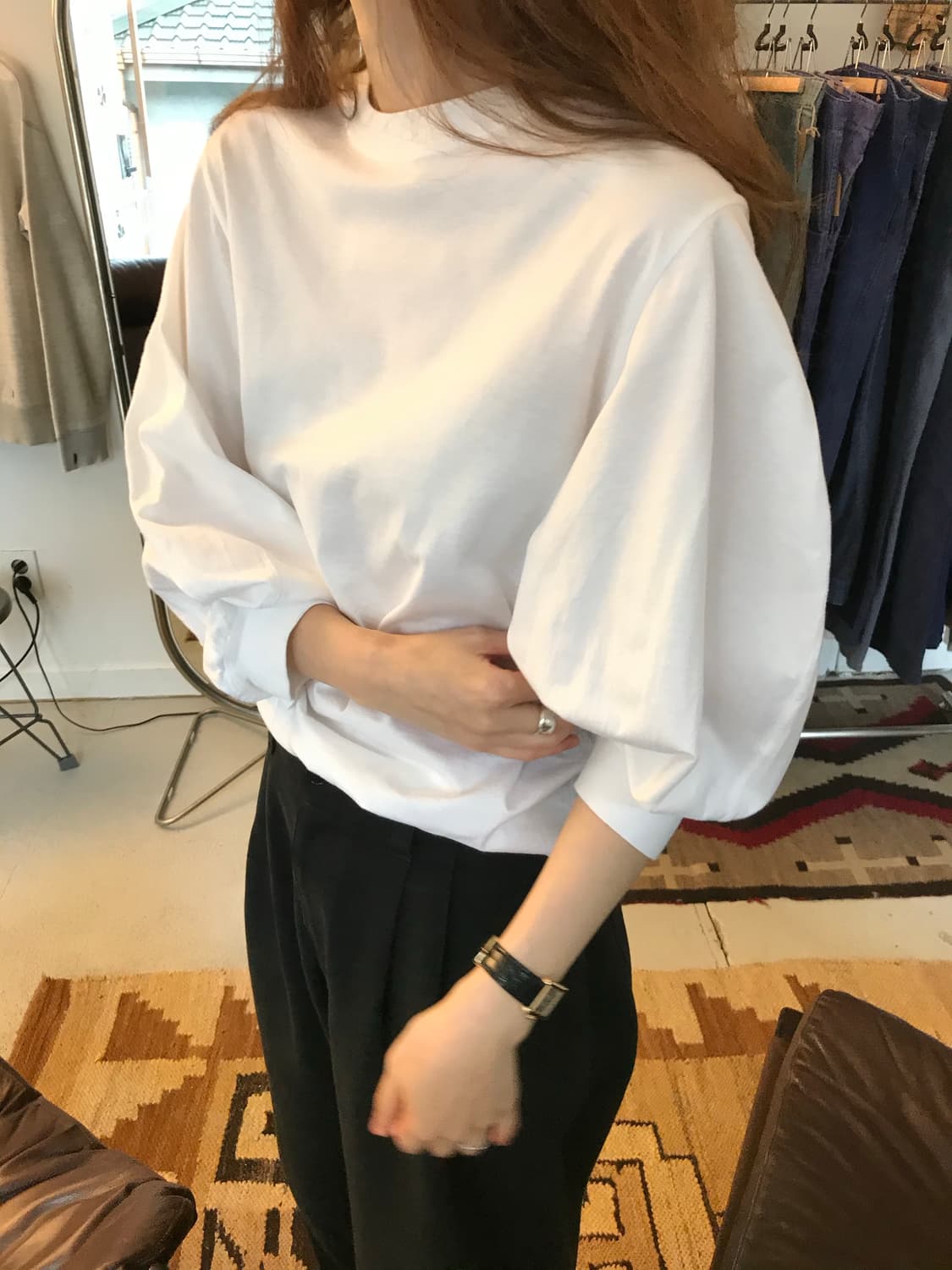 ballon sleeves jersey 상품이미지3